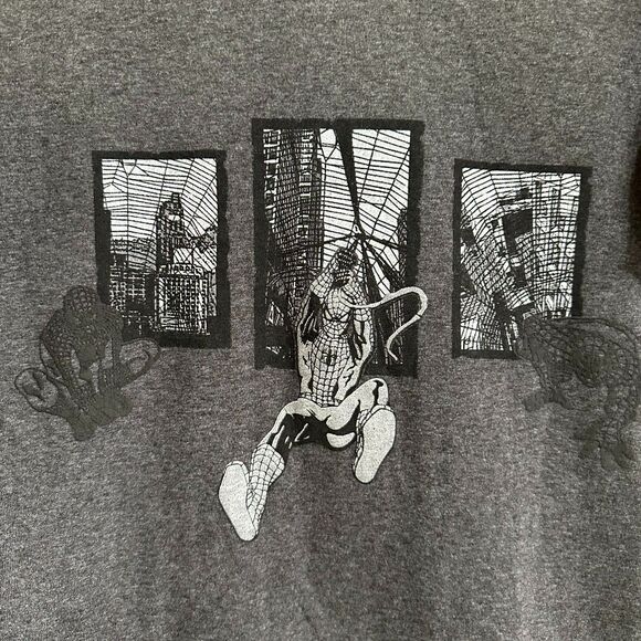 Vintage Y2K Universal Studios Marvel Spider-Man Double Sided Tee Size S - Picture 2 of 3